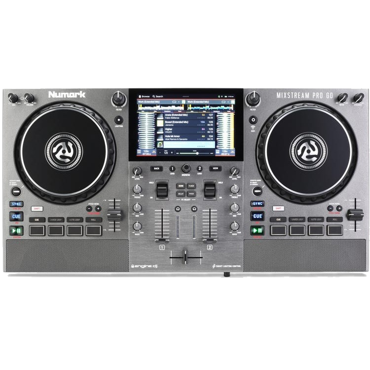 Numark Mixstream Pro Go Battery-powered Standalone DJ Portable Controller